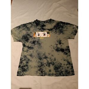 Hunter x Hunter Anime T-Shirt Size Large, L Tye-Dye Green